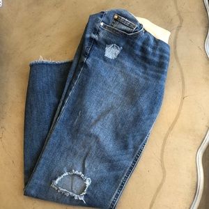 Maternity Jessica Simpson distressed jeans